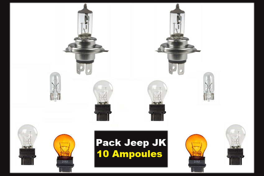 10 ampoules Pack, Jeep JK