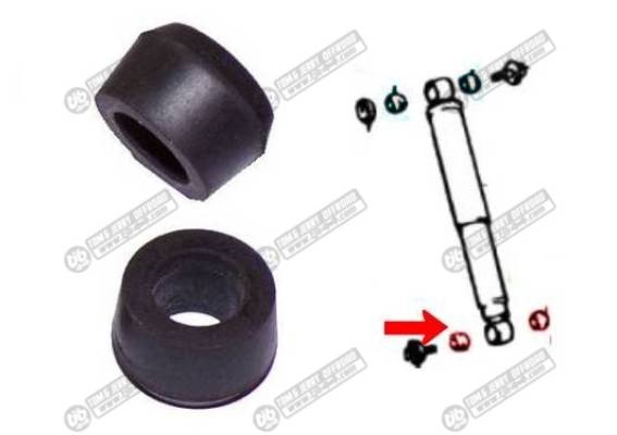 Silenblocs amortisseurs inferieur, Axe 16mm, les 2